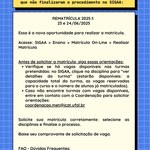 Rematrícula 2025.1
