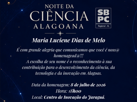 Profa. Luciene Melo é homenageada em evento da SBPC-AL